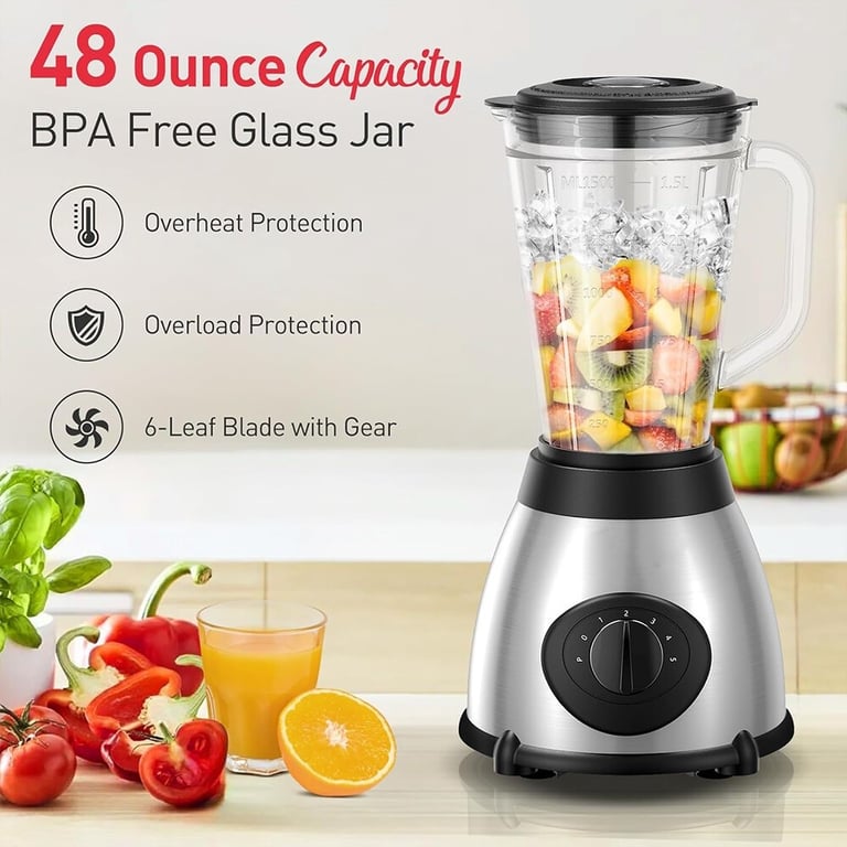 800W Blender Smoothie Maker Ice Crusher | Professional Mixer Canada thumbnail 17