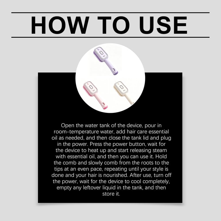Electric Mist Massage Comb Naked P Ink Naked P Ink thumbnail 11