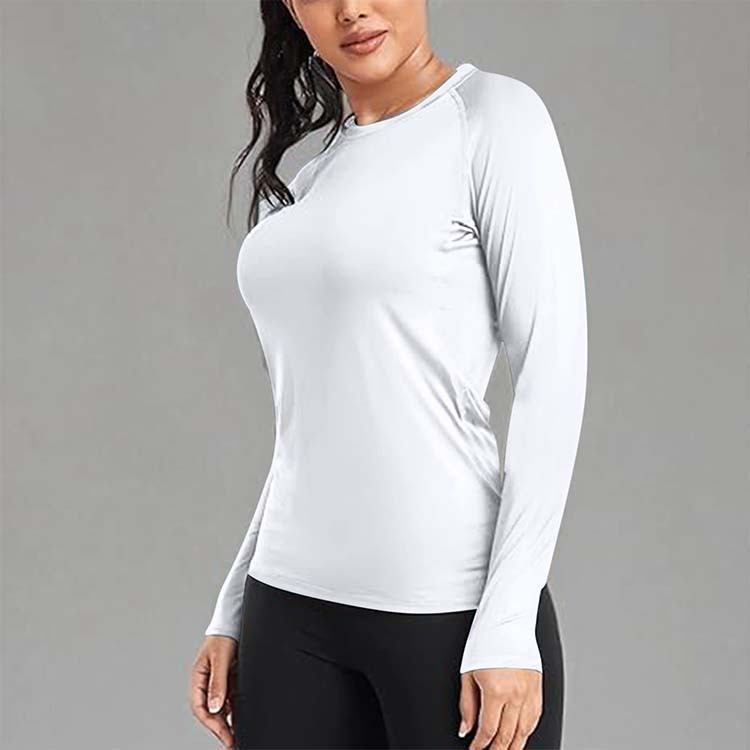 Women's Quick-Drying Sports T-Shirt Shapewear | Long Sleeve Athletic Top thumbnail 1