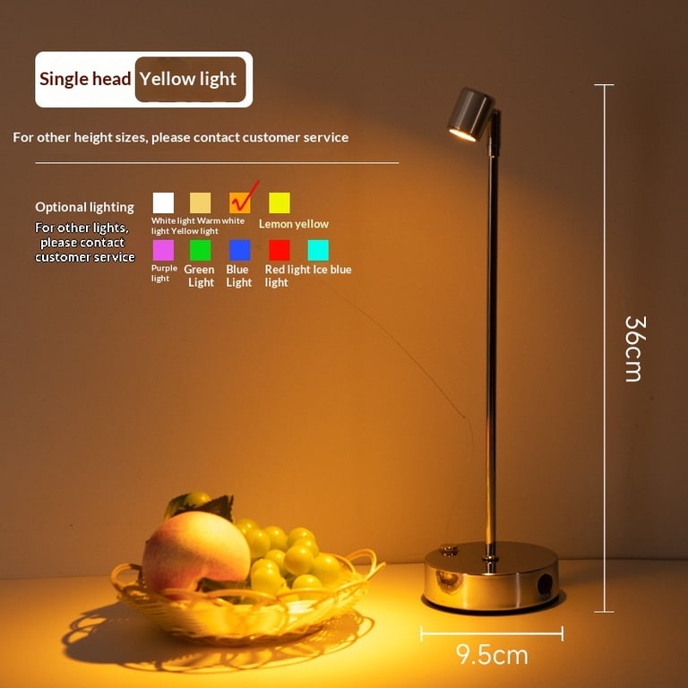 LED Charging Bar Desk Lamp Organizer | Tall Pole Modern Lighting thumbnail 2