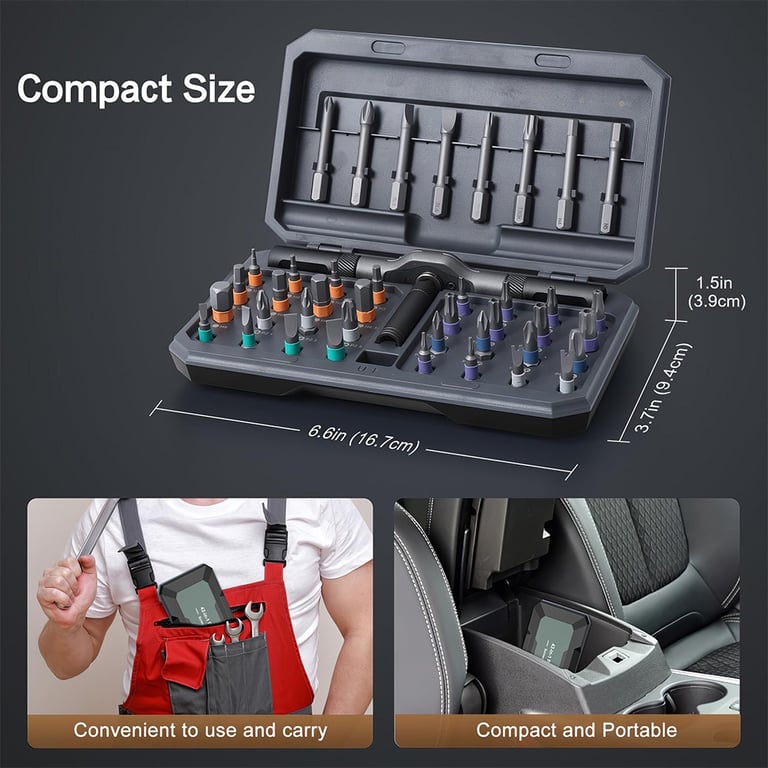 42-in-1 Magnetic Screwdriver Set | Professional Ratchet Tool Kit thumbnail 12