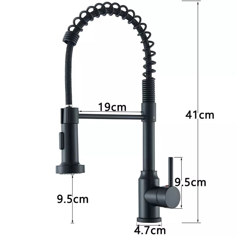 360 Pull-Out Kitchen Faucet with Spray Head | Modern Sink Tap
