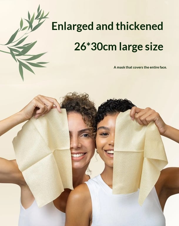 Bamboo-Fiber Disposable Face Towels | Soft, Eco-Friendly, XL Box thumbnail 6