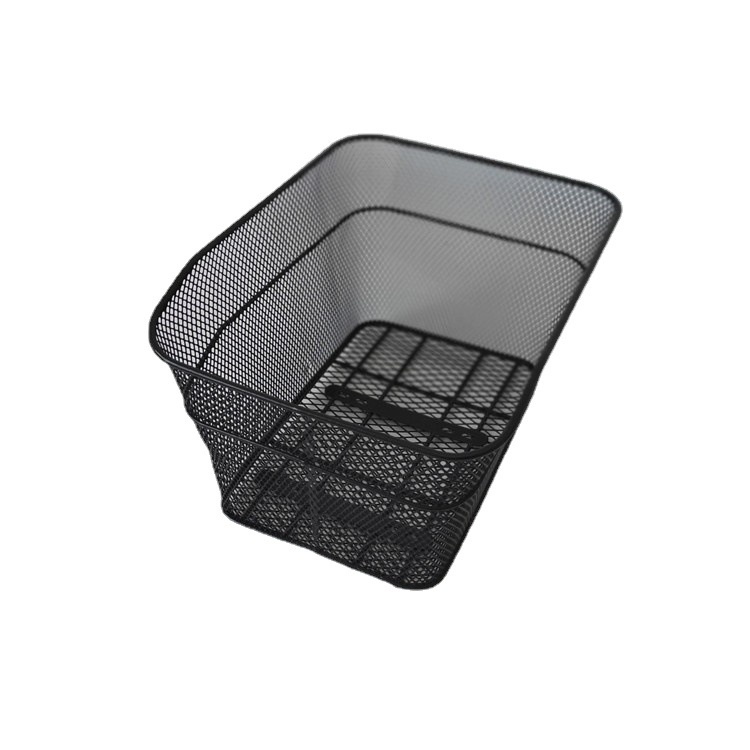 Mountain Bike Rear Rack Basket | Durable Metal Mesh Storage - image 1