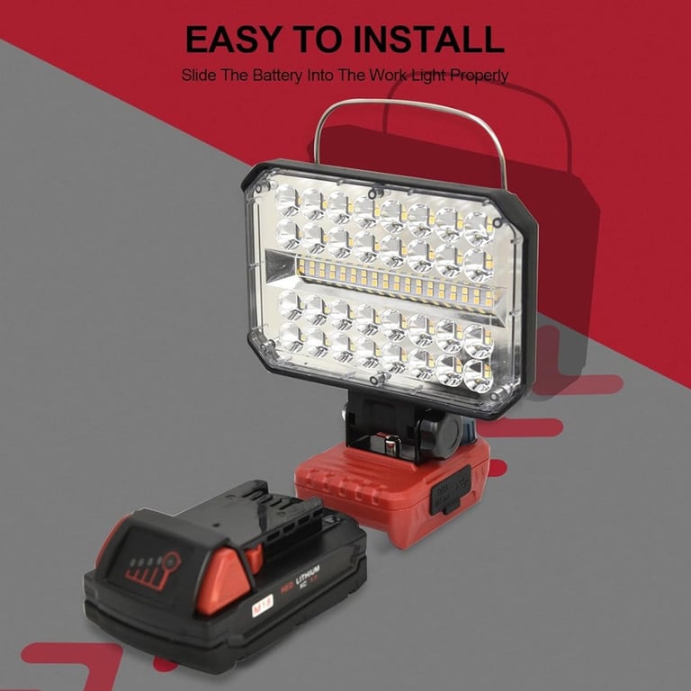 LED Work Light for Milwaukee M18 18V | Cordless USB Charging thumbnail 18