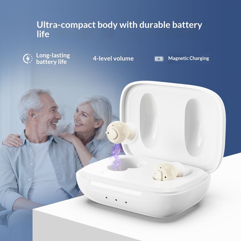 In-Ear Personal Sound Amplifier | Rechargeable with Charging Case thumbnail 5