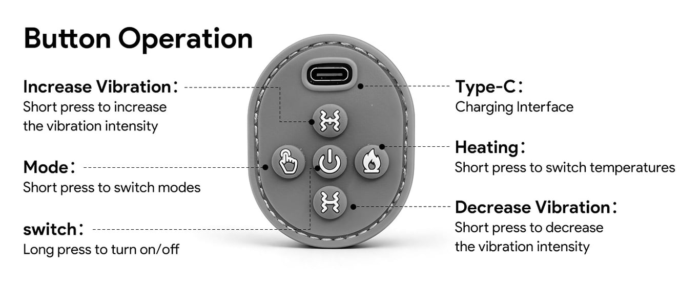 Vibrating Temperature-Controlled Heating Cervical Massage Pillow | Neck Pain Relief thumbnail 6