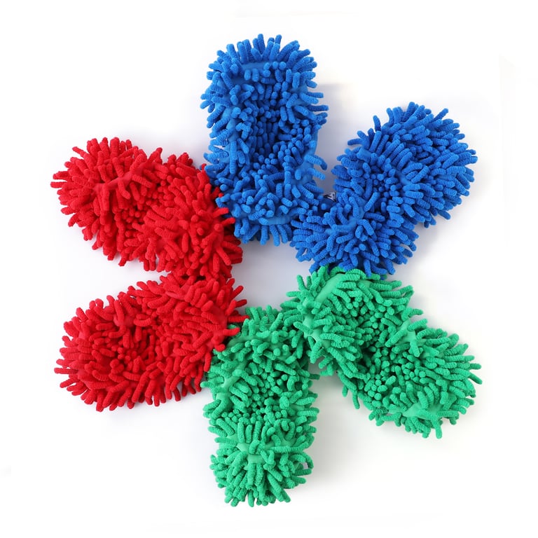 Microfiber Mop Slippers | Hands-Free Floor Cleaning, Machine Washable thumbnail 4