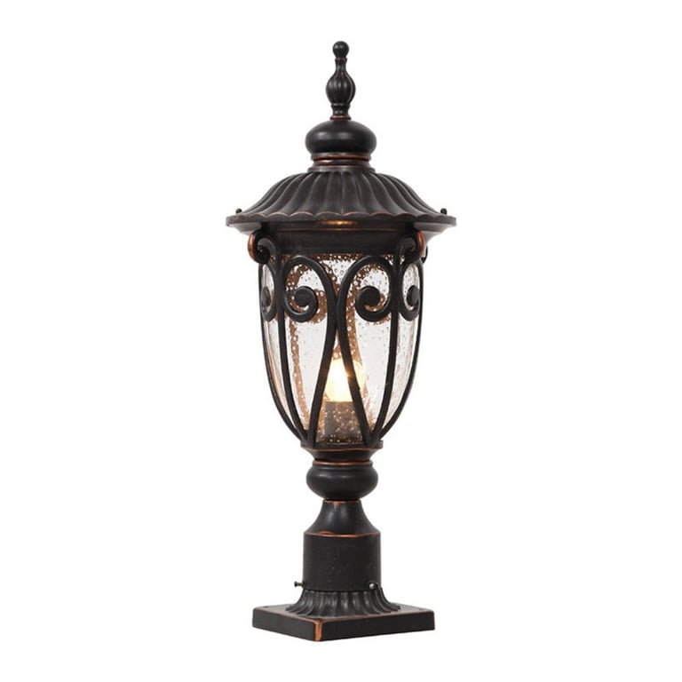 European-Style Outdoor Column Head Lamp | Waterproof Courtyard Lighting