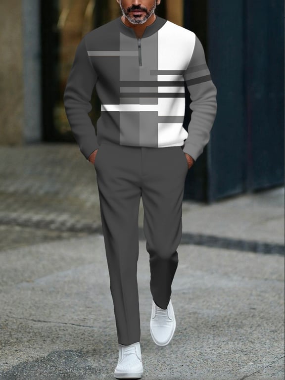 Men's Casual Long-Sleeve Pants Set | Coordinated Comfort Wear Canada thumbnail 8