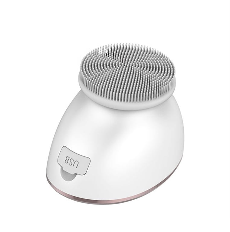 Rechargeable Vibrating Silicone Facial Cleansing Brush with Warm Function thumbnail 2