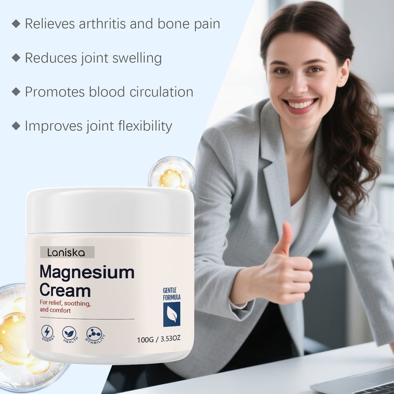 Laniska Magnesium Cream for Joint Pain Relief | Daily Massage Care thumbnail 16