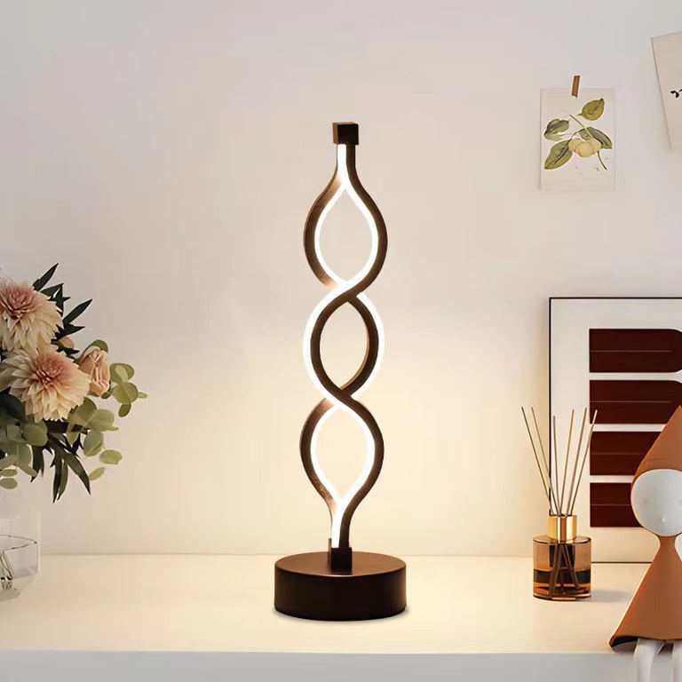 Spiral LED Desk Lamp with USB Power Supply | Adjustable Task Light thumbnail 4