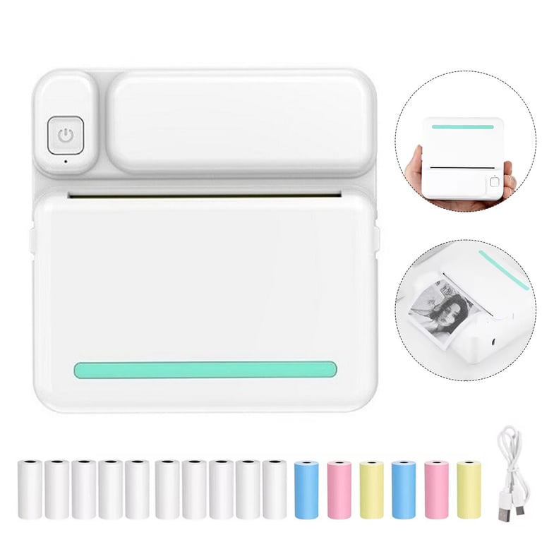 Mini Thermal Printer Bluetooth | Portable Photo Label Printing Machine thumbnail 3