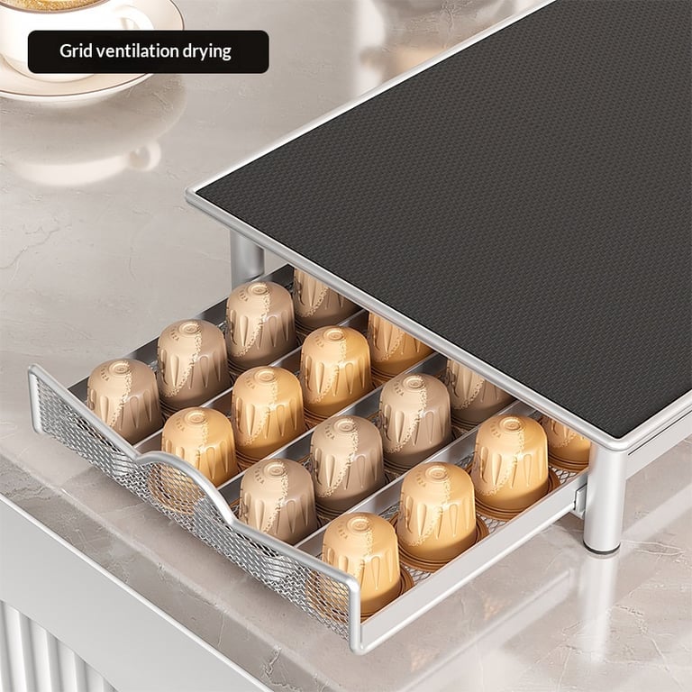 Coffee Capsule Box Countertop Drawer-Style Coffee Rack | Home & Kitchen thumbnail 12