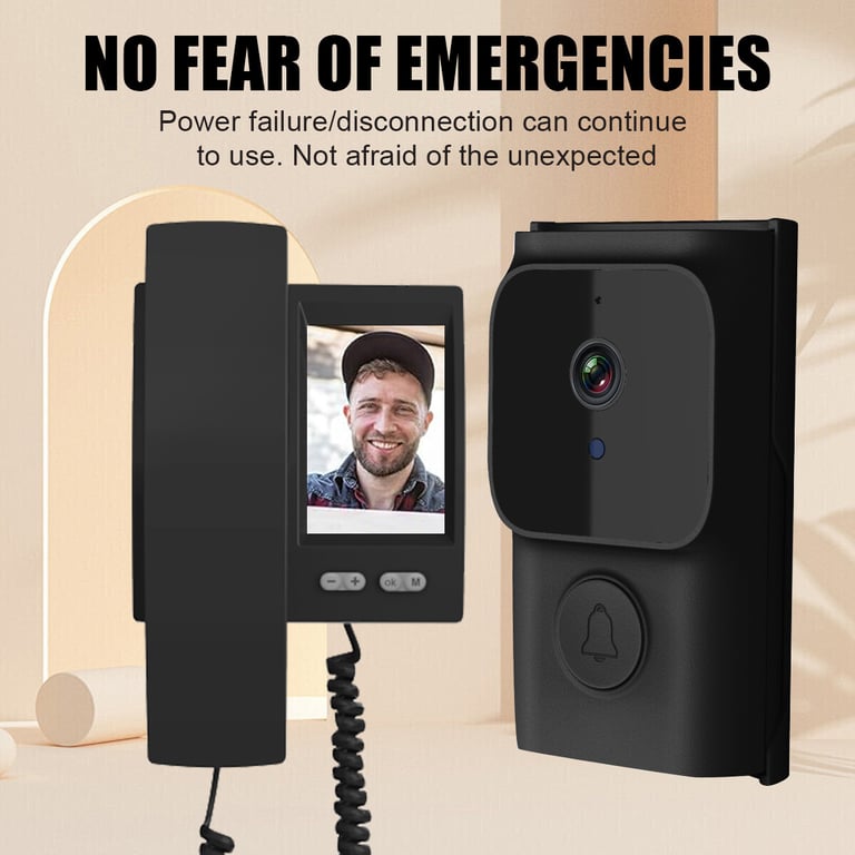 Smart WiFi Video Doorbell with Indoor Monitor | Wireless Security Camera thumbnail 18