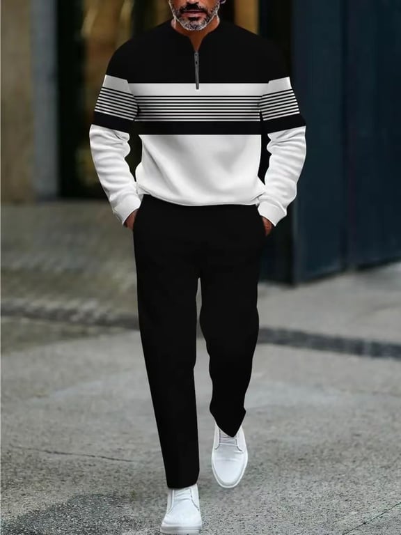 Men's Casual Long-Sleeve Pants Set | Coordinated Comfort Wear Canada thumbnail 4