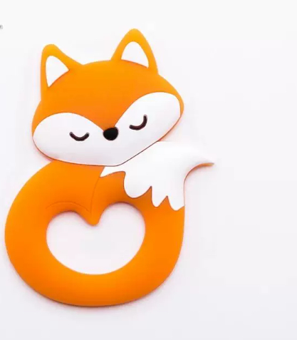 Food-Grade Silicone Baby Teether | Cartoon Fox Design | CA$13.59 thumbnail 2