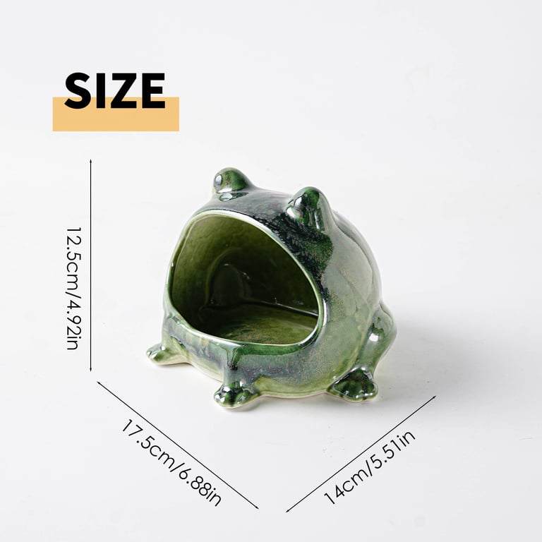 Kitchen Home Table Decorative Ornaments Seasoning Jar | Green Ceramic Frog thumbnail 15