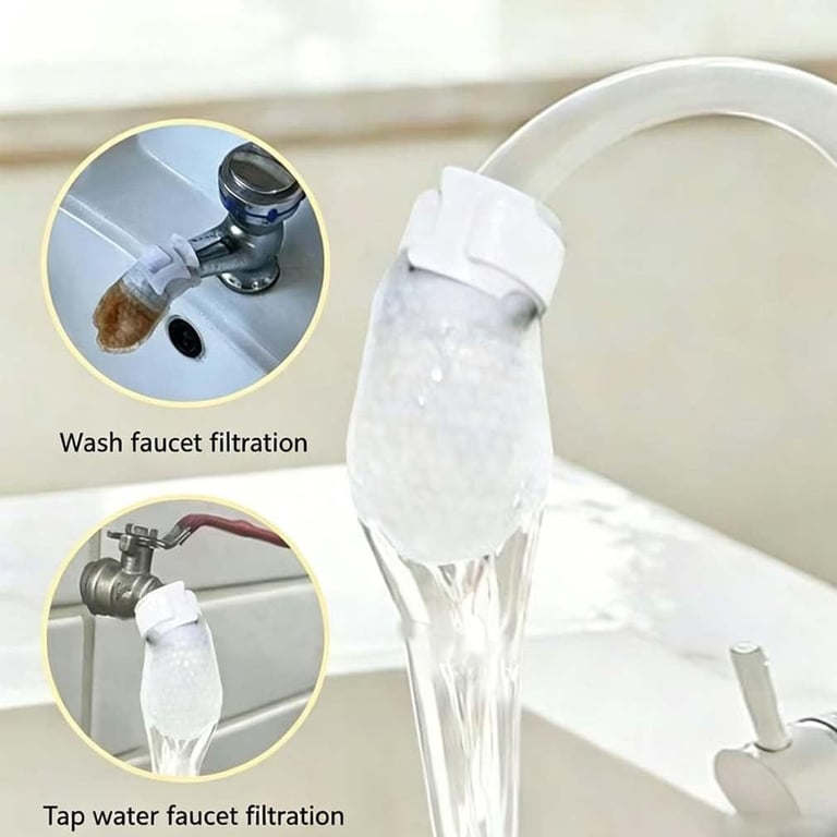 Disposable Faucet Filter Cotton Bag | Clean Water, No Splashing thumbnail 6