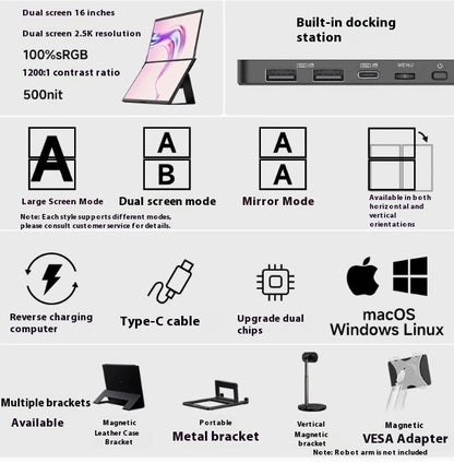 Dual-screen Portable Display