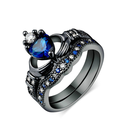 Sapphire Crown Ring