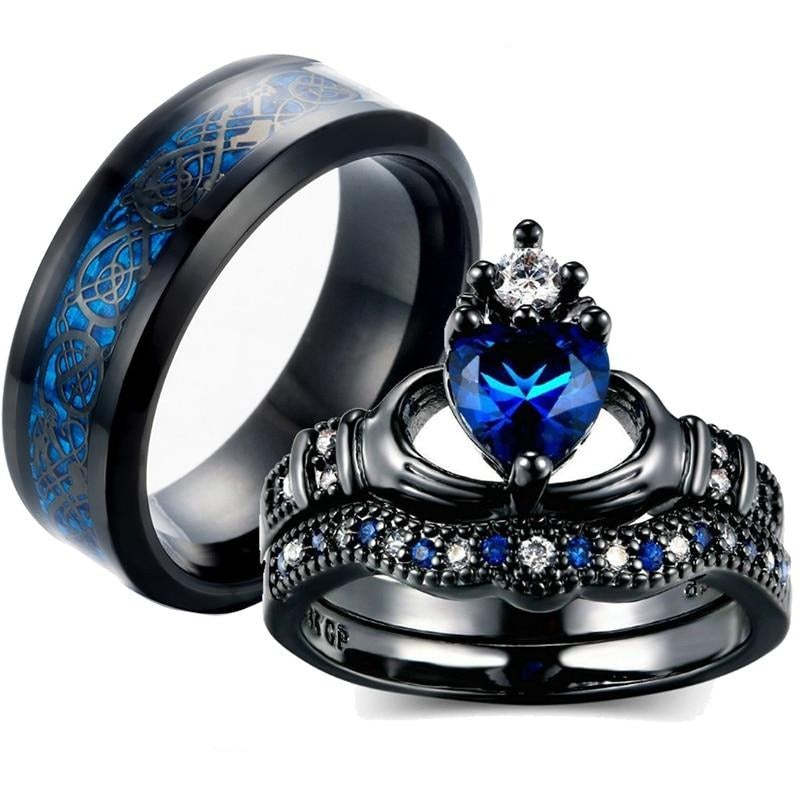 Sapphire Crown Ring