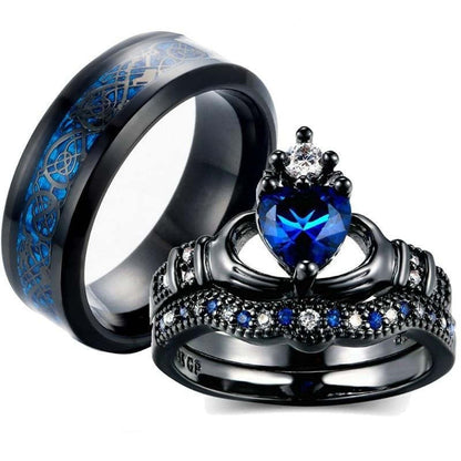 Sapphire Crown Ring
